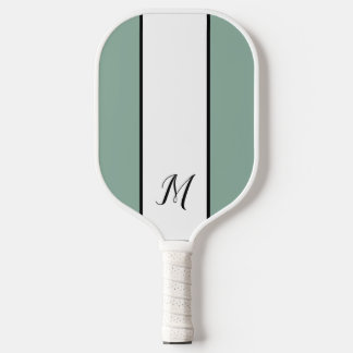 Palas De Pickleball Monograma moderno Monograma clásico personalizado
