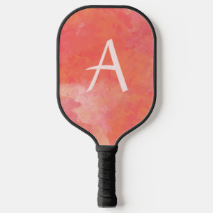 Palas De Pickleball Monograma moderno Rosa