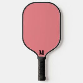 Palas De Pickleball Monograma moderno rosa y negro