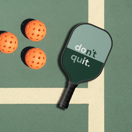 Palas De Pickleball Monograma moderno verde oscuro y sabio