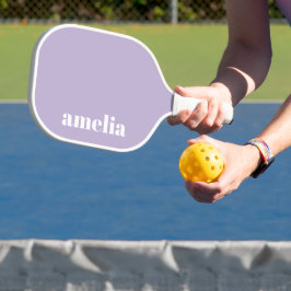 Palas De Pickleball Monograma morado de lavanda de moda