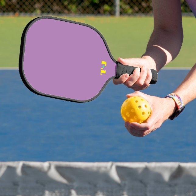 Palas De Pickleball Monograma Morado Pálido (in situ)