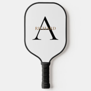 Palas De Pickleball Monograma negro y oro