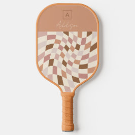 Palas De Pickleball Monograma personalizado bajo control elegante