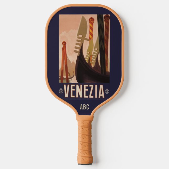 Palas De Pickleball Monograma personalizado Venezia (Venecia) (Anverso)