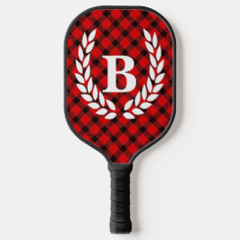 Palas De Pickleball Monograma Red Buffalo Check Pickleball Paddle