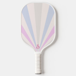 Palas De Pickleball Monograma Retro Sencillo Elegante