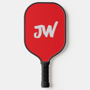 PALAS DE PICKLEBALL MONOGRAMA ROJO MINIMALISTA MODERNO