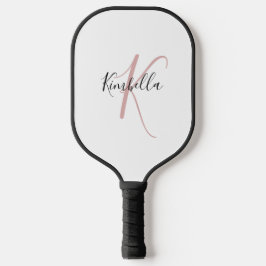 Palas De Pickleball Monograma Rosa Polvo