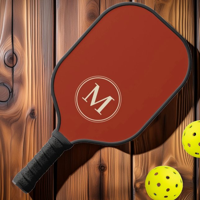 Palas De Pickleball Monograma Siena de Siena Sólida Quemada a Mediados (Subido por el creador)