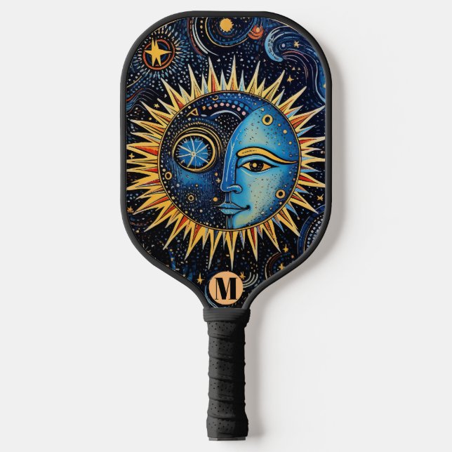 Palas De Pickleball Monograma Sistema Solar Celestial (Anverso)