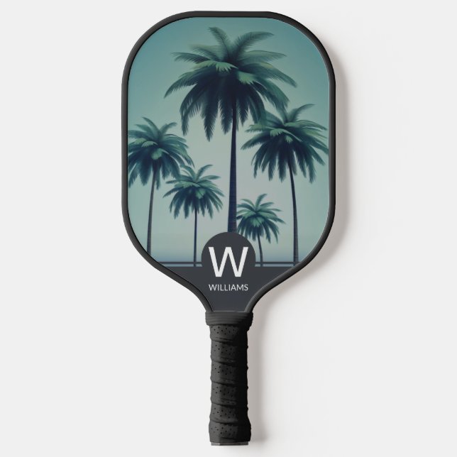Palas De Pickleball Monograma tropical (Anverso)