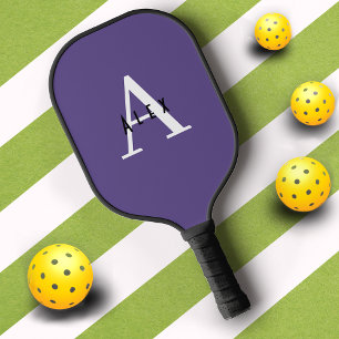 Palas De Pickleball Monograma ultravioleta morado moderno