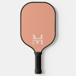 Palas De Pickleball Monograma y nombre elegante y personalizado