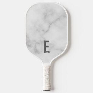 Palas De Pickleball Monograma y nombre negrita personalizado moderno