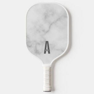 Palas De Pickleball Monograma y nombre negrita personalizado moderno