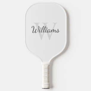 Palas De Pickleball Monograma y nombre personalizados clásicos