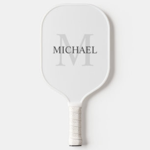 Palas De Pickleball Monograma y nombre personalizados clásicos