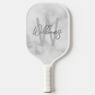 Palas De Pickleball Monograma y nombre personalizados de escritura mod