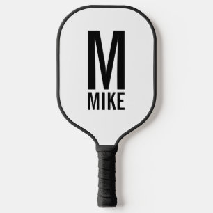 Palas De Pickleball Monograma y nombre personalizados modernos