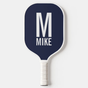 Palas De Pickleball Monograma y nombre personalizados modernos