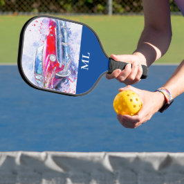 Palas De Pickleball Monogramado de un coche clásico americano