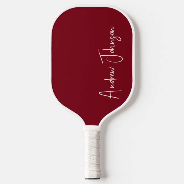 Palas De Pickleball Monogramado Maroon Pickleball Paddle (Anverso)