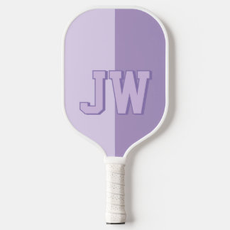 Palas De Pickleball Monogramas Añade tu nombre Purple & Lilac