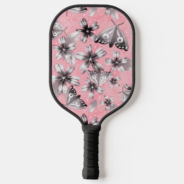 Palas De Pickleball Monogramed Moth Meadow Pink (Reverso )