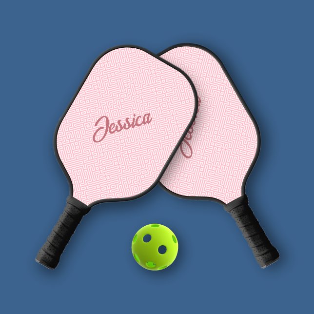 Palas De Pickleball Monotone Geométrica Pink Personal (Subido por el creador)