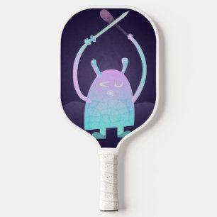 Palas De Pickleball Monstruo Azul Pequeño y Lindo