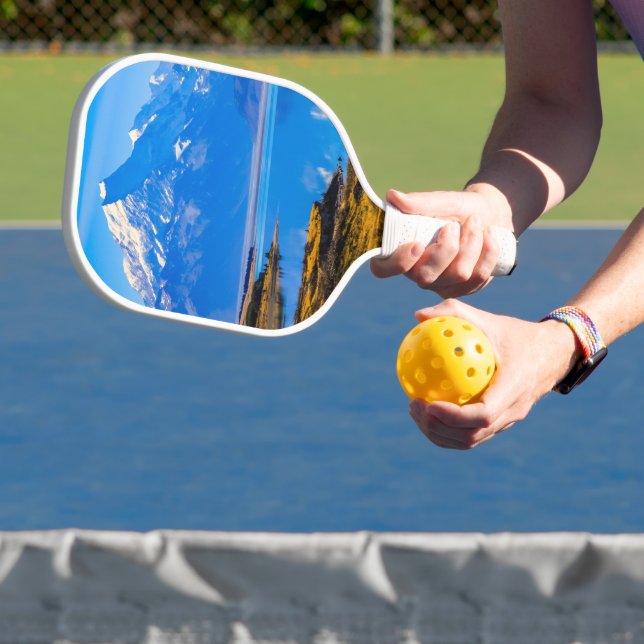 Palas De Pickleball Monte Cook con vistas al lago Pukaki, NZ (in situ)