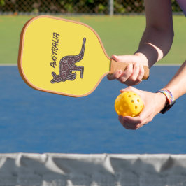 Palas De Pickleball Mosaico aborigen canguro
