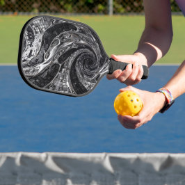 Palas De Pickleball Mosaico líquido de cromo plateado
