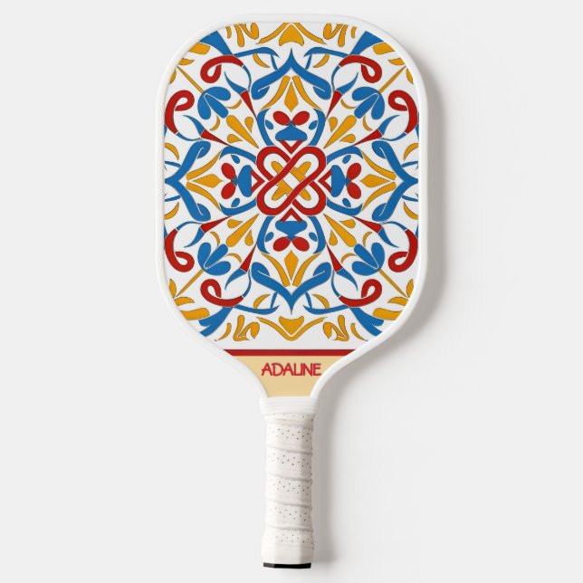 Palas De Pickleball Mosaico moderado personalizado (Reverso )
