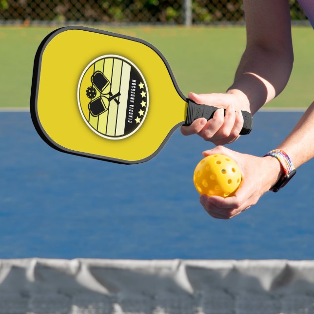 Palas De Pickleball Mostaza amarilla personalizada (in situ)