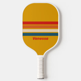 Palas De Pickleball Mostaza Retro en Amarillo con Nombre