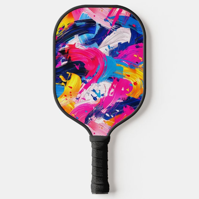 Palas De Pickleball motif coups de pinceaux (Anverso)