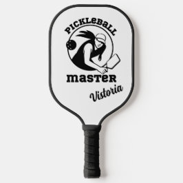 Palas De Pickleball Mujer Pickleball Master Black Player Nombre person
