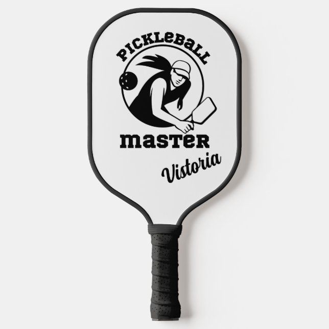 Palas De Pickleball Mujer Pickleball Master Black Player Nombre person (Anverso)
