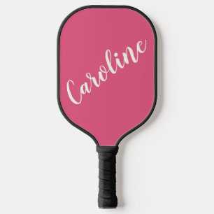 Palas De Pickleball Mujeres Minimalistas con Nombre Personalizado en E