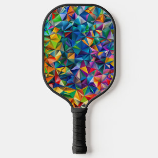 Palas De Pickleball Multicolored triangle shapes 