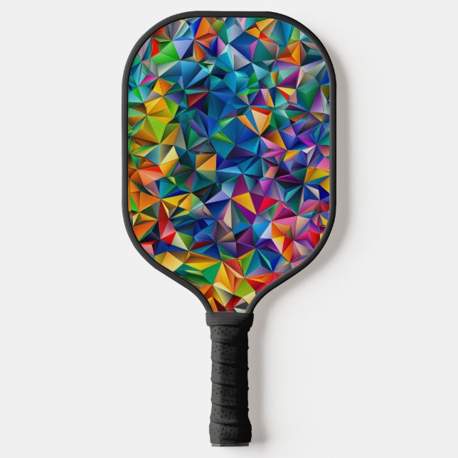 Palas De Pickleball Multicolored triangle shapes  (Anverso)