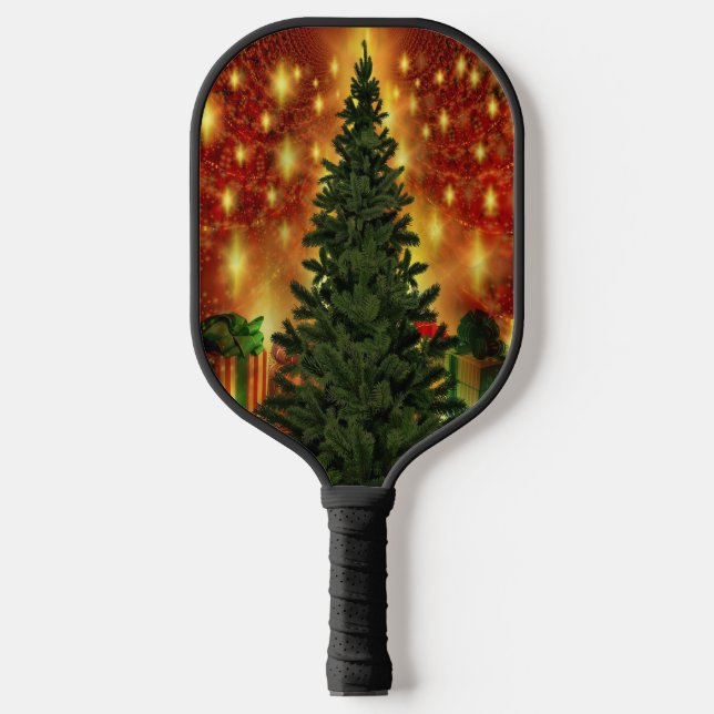 Palas De Pickleball Muro de árbol de Navidad (Anverso)