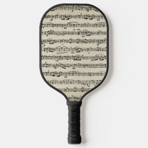 Palas De Pickleball Música De Hoja En Papel Vintage