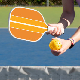 Palas De Pickleball Naranja Amarillo brillante Bandas de Carreras blan