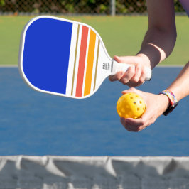 Palas De Pickleball Naranja azul Viviente Bandas de Carreras de base a