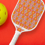 Palas De Pickleball Naranja Blue Boho Ikat Patrón de Ikat Texto person<br><div class="desc">Juega con estilo con esta paddle súper divertida de bola de pickleball con un patrón de Ikat azul y naranja. Añade el texto de tu personalizado para personalizar - nombre, monograma, nombre del club, número de teléfono, etc. Un remo de diseño y perfecto para todos los niveles de juego de...</div>