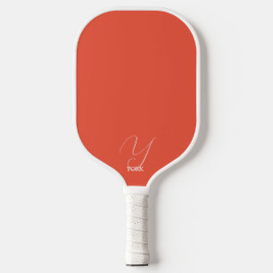 Palas De Pickleball Naranja brillante Monogramado