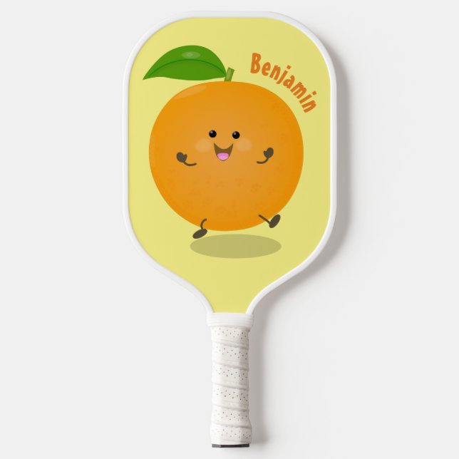 Palas De Pickleball Naranja de danza dulce cítricos (Anverso)
